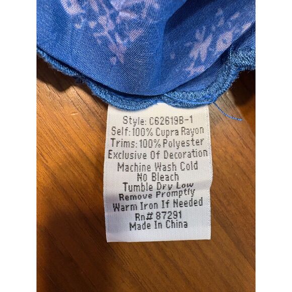 Authentic Vintage Johnny Was Wide Leg Pant w Slits Size Large - Picture 8 of 8